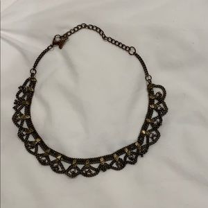 Free people tarnished gold choker